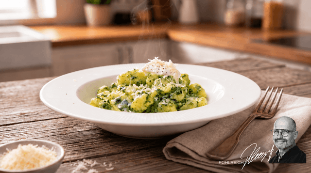Gnocchi so špenátom a Lučinou Smetanovou (od Zdeňka Pohlreicha)